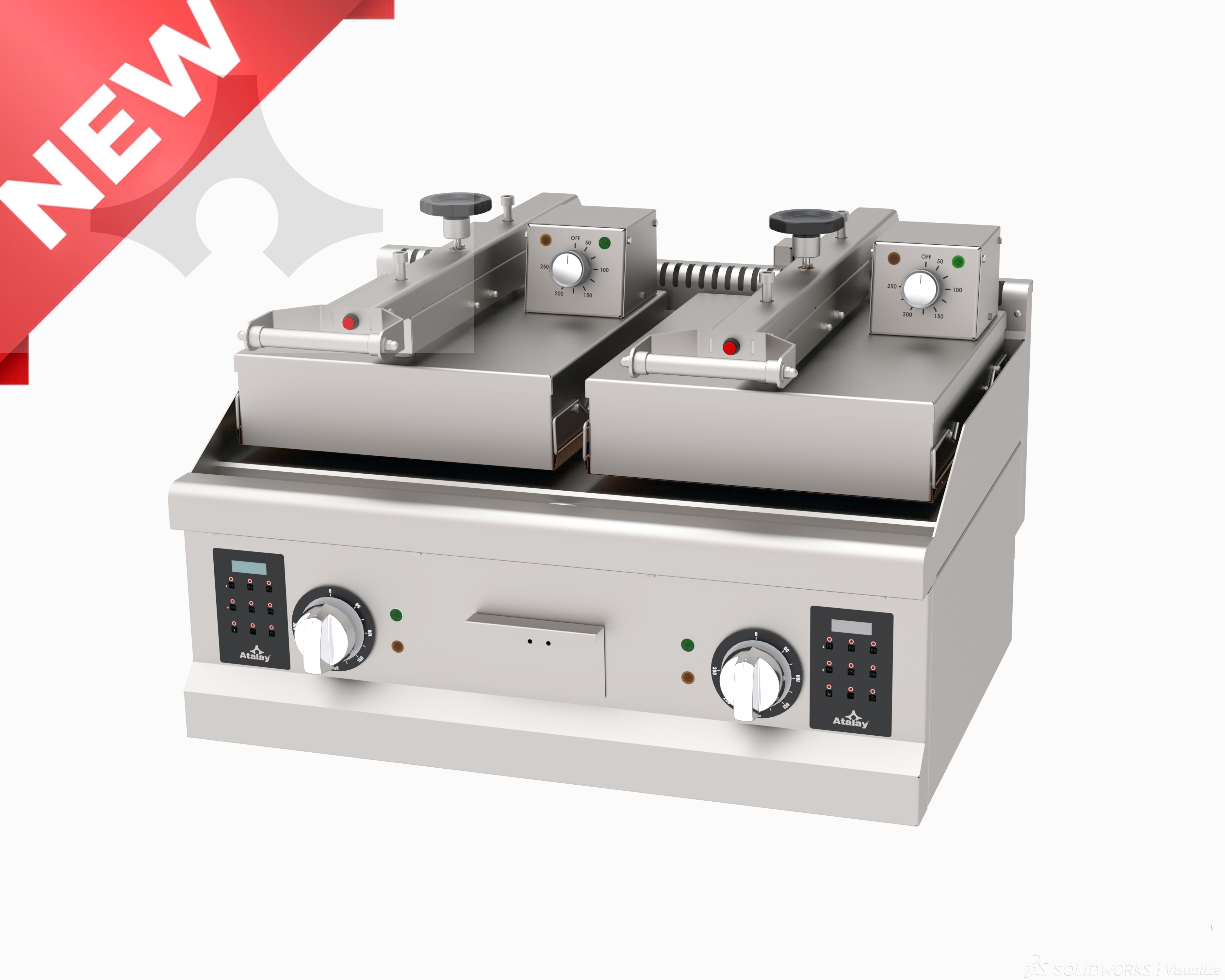 ACIE-02S ELEKTRİKLİ CLAM GRİLL