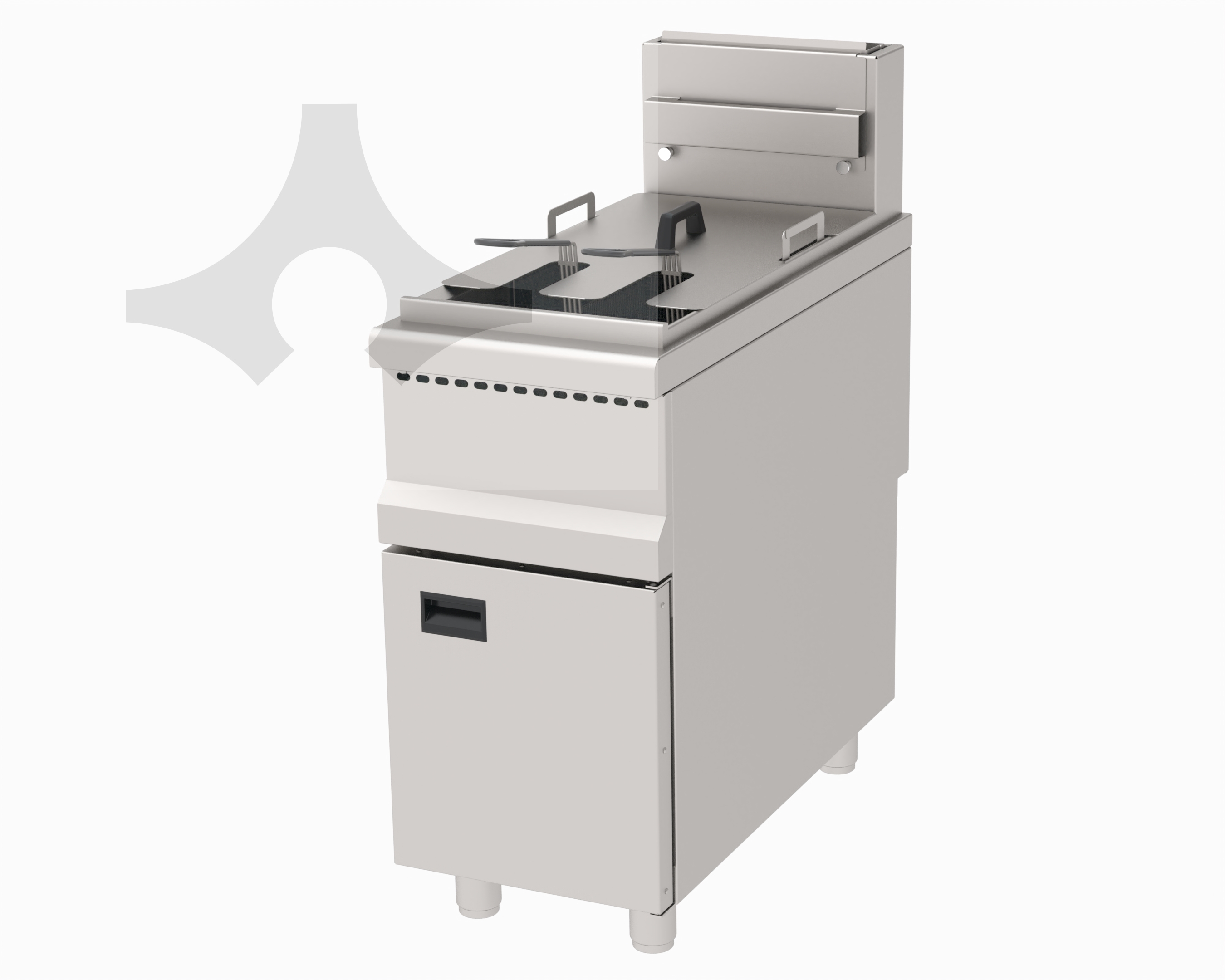 AGF-490-D GAZLI FRİTÖZ 40x90x30