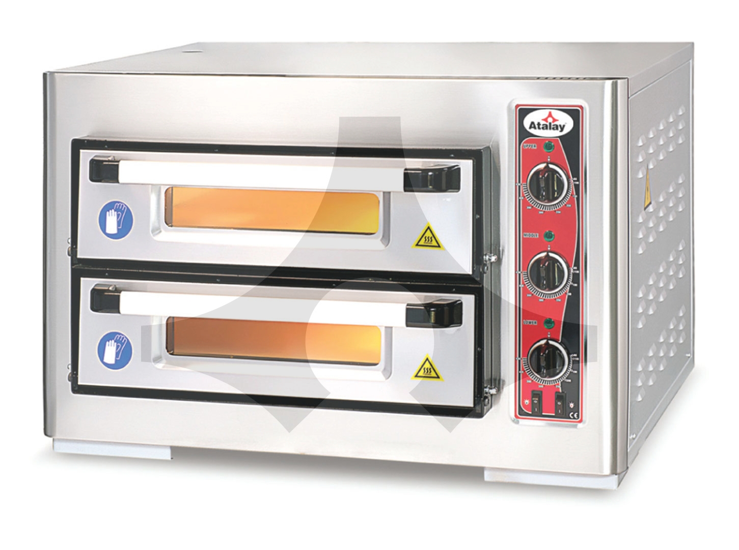 APF-40-2 Pizza Fırını 40x40 Çift Katlı