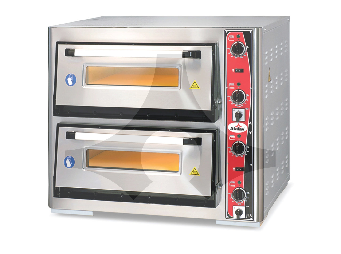 APF-62-2 Pizza Fırını 62x62 Çift Katlı
