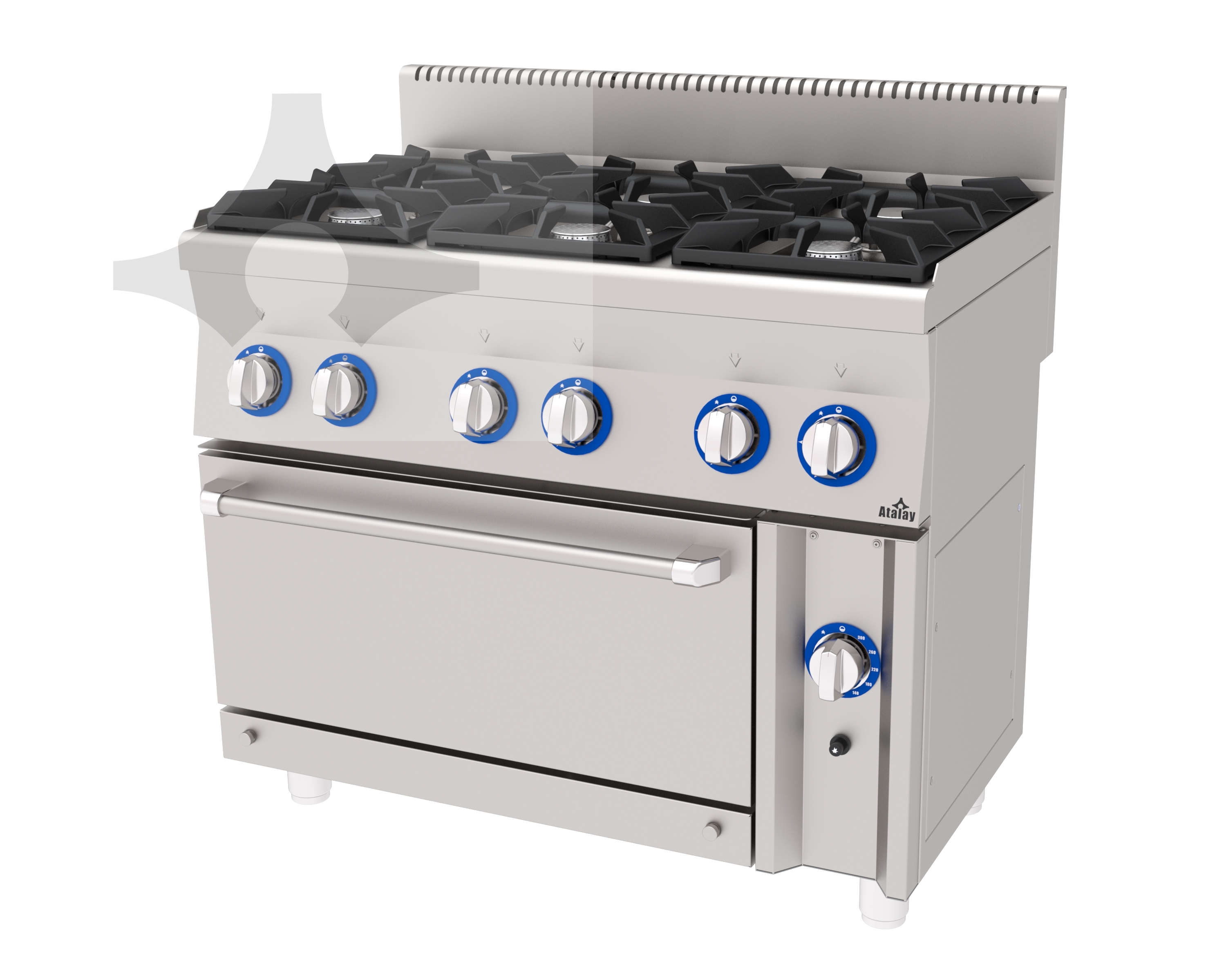 E AGK-1060 Gazlı Kuzine 1000x600