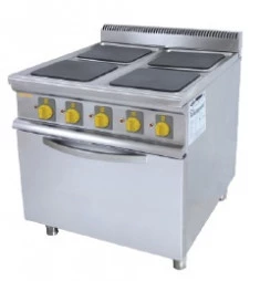 MER-920 ELEKTRİKLİ KUZİNE DÖRT KARE PLEYT + 1 FIRIN