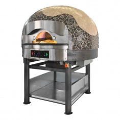 MR110 ODUN-GAZ KOMBİNASYONLU DÖNER TABANLI PİZZA FIRINI