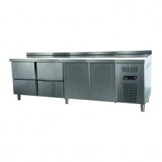 TPS-64-4D TEZGAH TİP SNACK BUZDOLABI- 4 ÇEKMECELİ + 2 KAPILI
