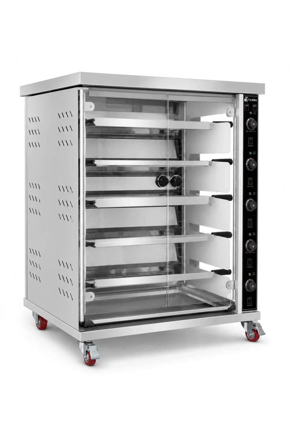 Vosco 5 Şişli Elektrikli Piliç Çevirme Fırını - 20 Tavuk Kapasiteli Profesyonel Rotisserie Fırın