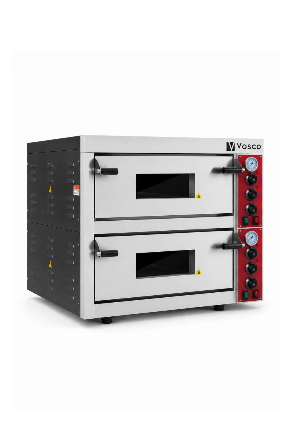 Vosco Çift Katlı Pizza Fırını - 12 Pizza Kapasiteli Profesyonel Taş Tabanlı Pizza Fırını